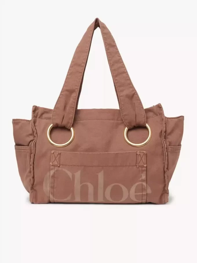 Bawełniana torba typu Tote Chloé Plage