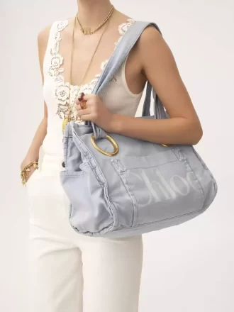 Bawełniana torba typu Tote Chloé Plage
