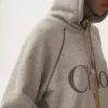 Bluza z kapturem i logo w dużym rozmiarze, wykonana z mieszanki bawełny i polaru Bluza z kapturem i logo w dużym rozmiarze, wykonana z mieszanki bawełny i polaru