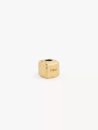 Bransoletka z zawieszką Cube Dice w kolorze mosiądzu