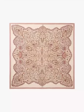 Chloé Chloé Paisley w kwadratowym szalu z jedwabnego twillu