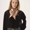 Chloé Chloé Paisley w kwadratowym szalu z jedwabnego twillu