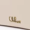 Chloé Iconic portfel z klapką na łańcuszku z błyszczącej skóry