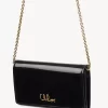 Chloé Iconic portfel z klapką na łańcuszku ze skóry lakierowanej