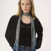 Chloé Paisley szalik typu bandeau z jedwabiu Charmeuse Chloé Paisley szalik typu bandeau z jedwabiu Charmeuse