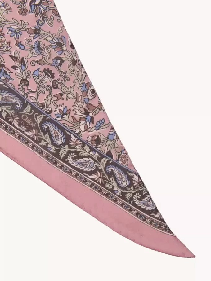 Chloé Paisley szalik typu bandeau z jedwabiu Charmeuse Chloé Paisley szalik typu bandeau z jedwabiu Charmeuse