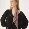 Chloé Paisley szalik typu bandeau z jedwabiu Charmeuse Chloé Paisley szalik typu bandeau z jedwabiu Charmeuse