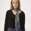 Chloé Paisley szalik typu bandeau z jedwabiu Charmeuse Chloé Paisley szalik typu bandeau z jedwabiu Charmeuse
