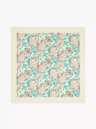 Chloé Peonies – kwadratowy szalik z jedwabnego twillu