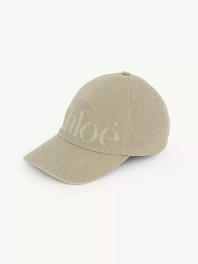 Czapka Chloé Essentials z pranej bawełny Czapka Chloé Essentials z pranej bawełny