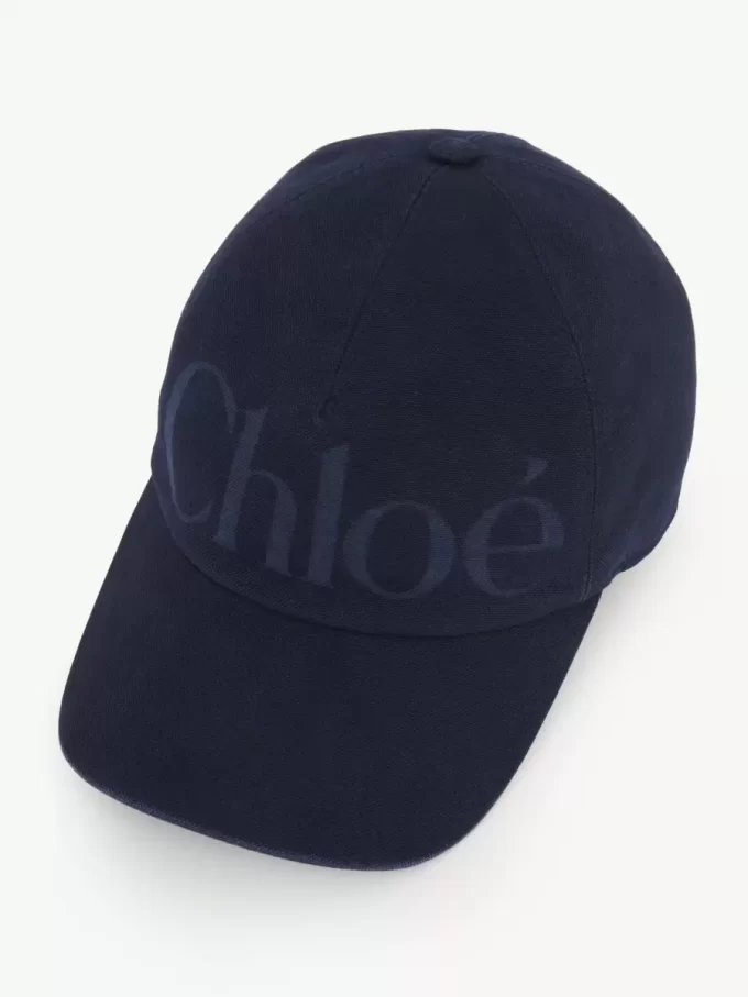 Czapka Chloé Essentials z pranej bawełny Czapka Chloé Essentials z pranej bawełny