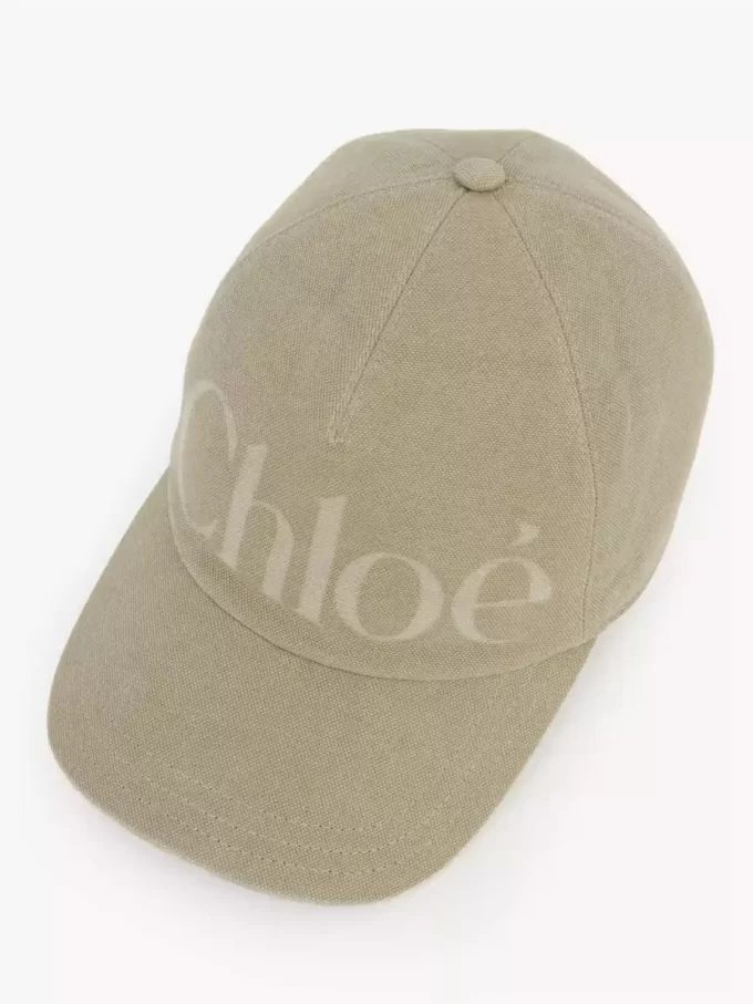 Czapka Chloé Essentials z pranej bawełny Czapka Chloé Essentials z pranej bawełny