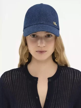 Czapka Chloé Iconic z denimu