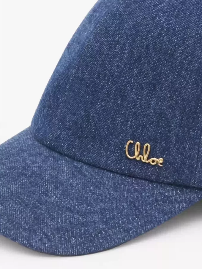 Czapka Chloé Iconic z denimu