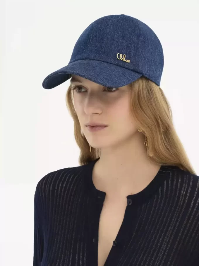 Czapka Chloé Iconic z denimu