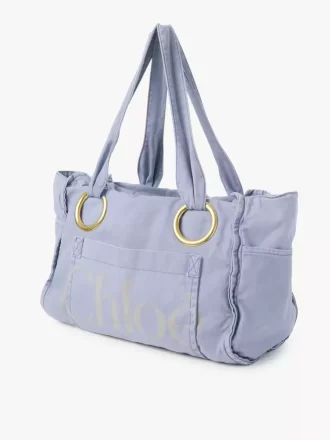 Duża bawełniana torba typu Tote Chloé Plage
