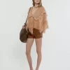 Duża torba typu hobo z bransoletą ze skóry licowej Duża torba typu hobo z bransoletą ze skóry licowej