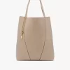 Duża torba typu tote Chloé Spin ze skóry licowej Duża torba typu tote Chloé Spin ze skóry licowej