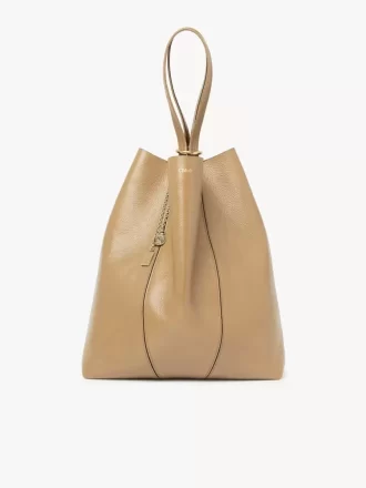 Duża torba typu tote Chloé Spin ze skóry licowej