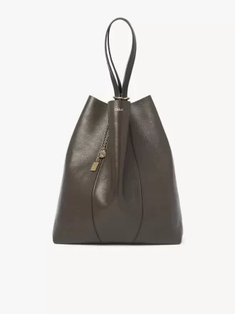 Duża torba typu tote Chloé Spin ze skóry licowej