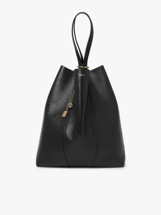 Duża torba typu tote Chloé Spin ze skóry licowej