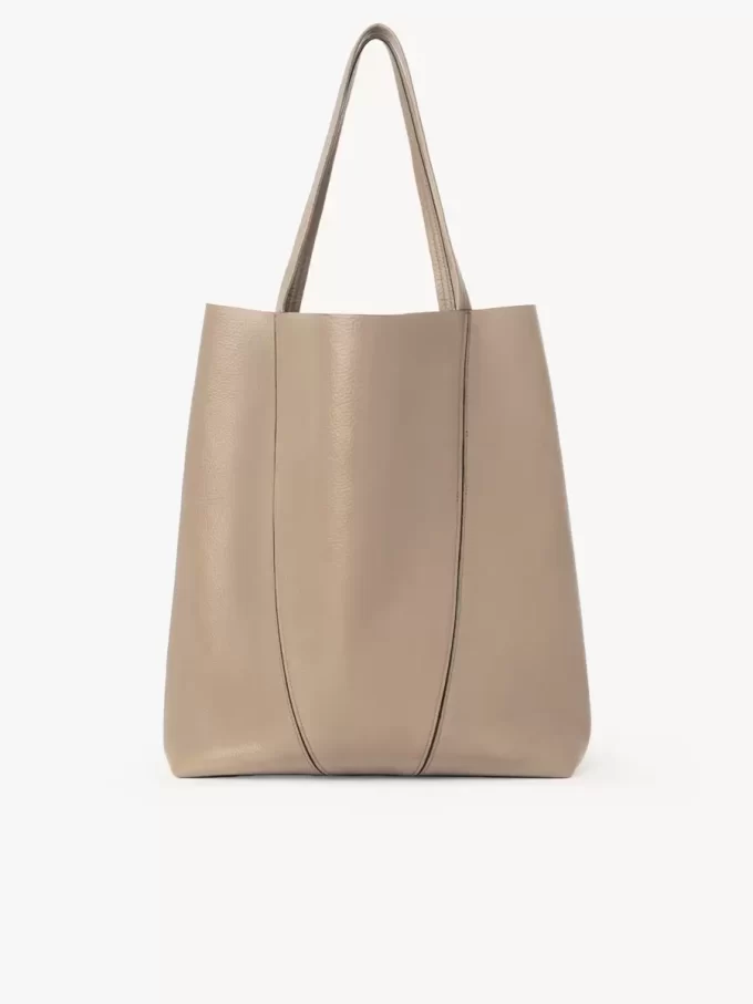 Duża torba typu tote Chloé Spin ze skóry licowej Duża torba typu tote Chloé Spin ze skóry licowej