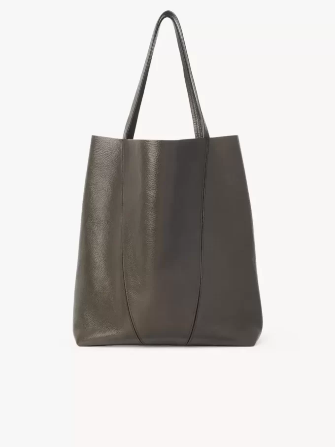 Duża torba typu tote Chloé Spin ze skóry licowej Duża torba typu tote Chloé Spin ze skóry licowej