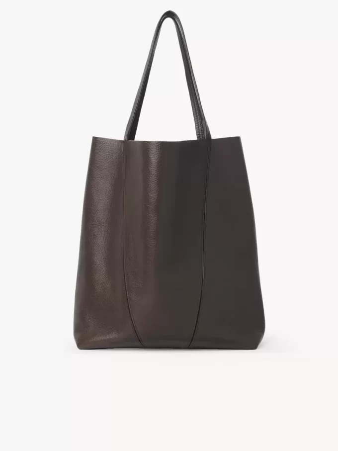 Duża torba typu tote Chloé Spin ze skóry licowej Duża torba typu tote Chloé Spin ze skóry licowej
