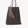 Duża torba typu tote Chloé Spin ze skóry licowej Duża torba typu tote Chloé Spin ze skóry licowej