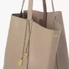 Duża torba typu tote Chloé Spin ze skóry licowej Duża torba typu tote Chloé Spin ze skóry licowej