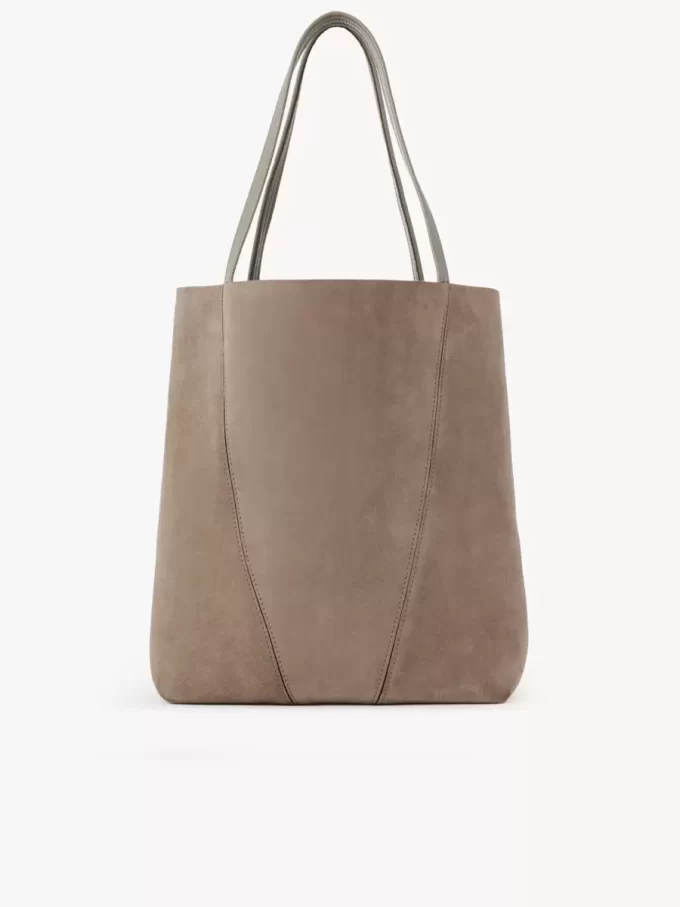 Duża torba typu tote Chloé Spin ze skóry zamszowej Duża torba typu tote Chloé Spin ze skóry zamszowej