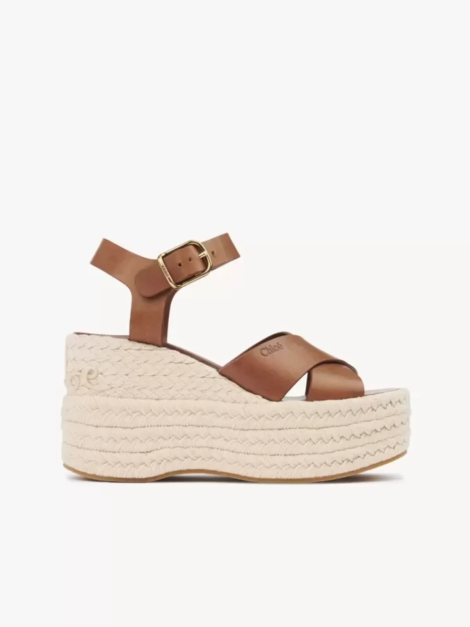 Espadryle na koturnach Isla