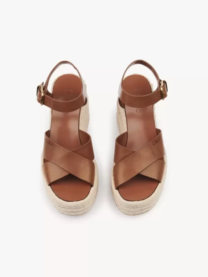 Espadryle na koturnach Isla