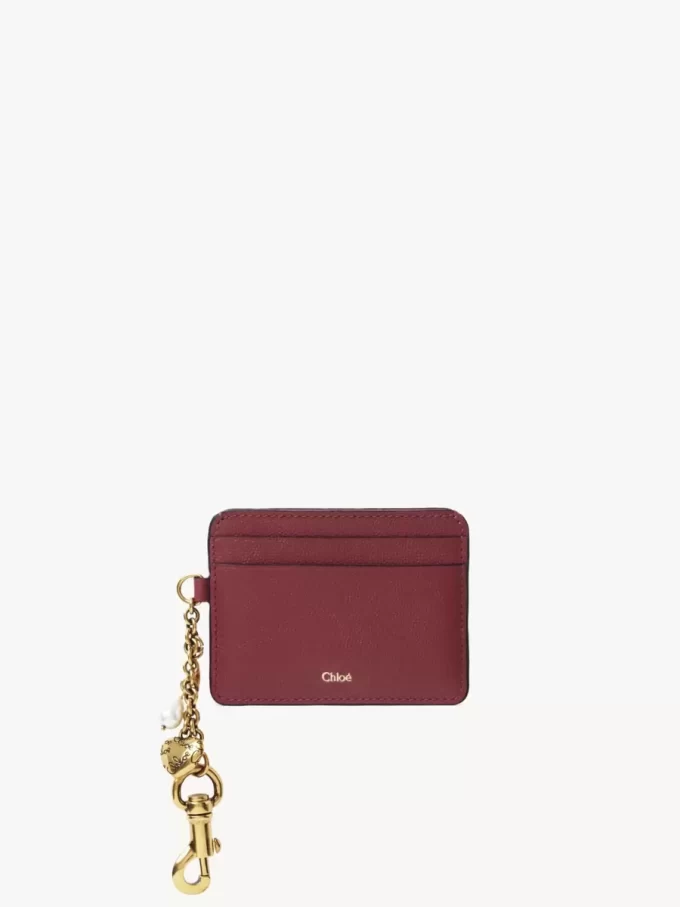 Etui na karty Chloé Charms ze skóry licowej Etui na karty Chloé Charms ze skóry licowej