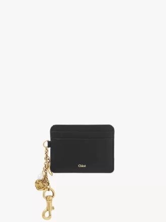 Etui na karty Chloé Charms ze skóry licowej