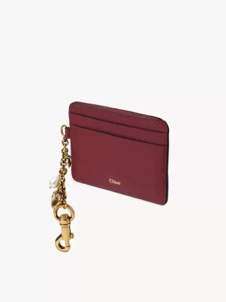 Etui na karty Chloé Charms ze skóry licowej