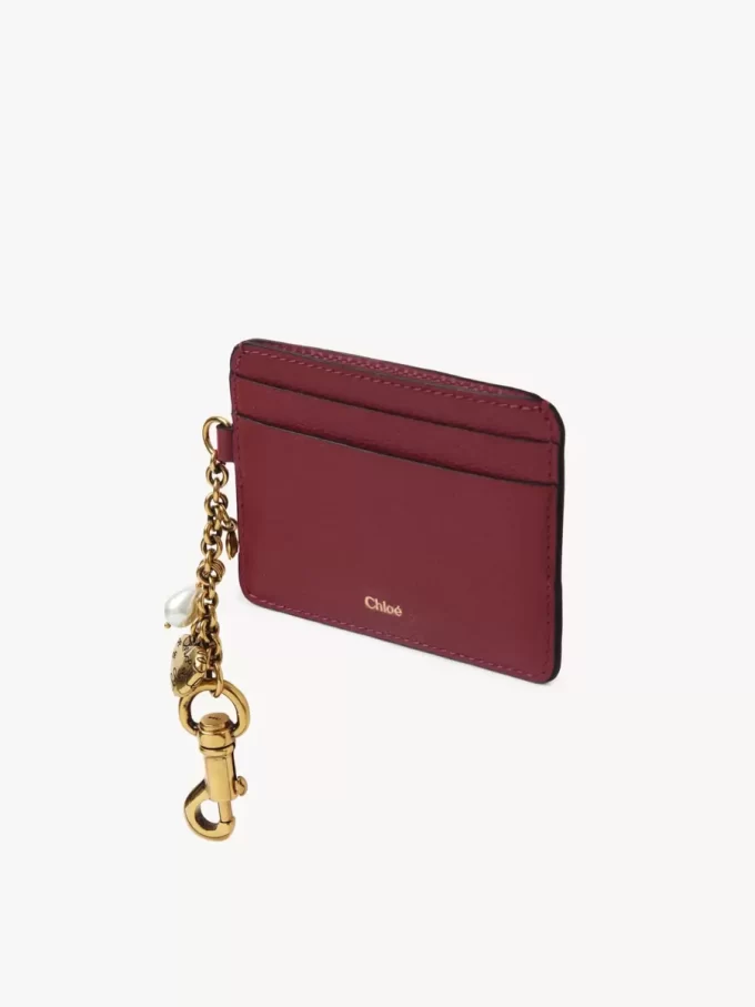 Etui na karty Chloé Charms ze skóry licowej Etui na karty Chloé Charms ze skóry licowej