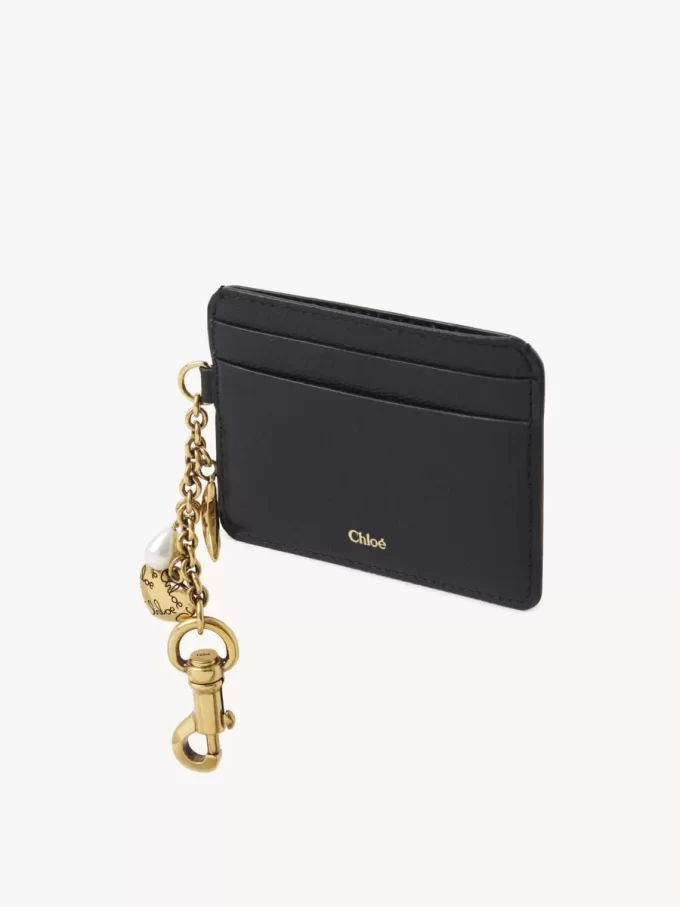 Etui na karty Chloé Charms ze skóry licowej Etui na karty Chloé Charms ze skóry licowej