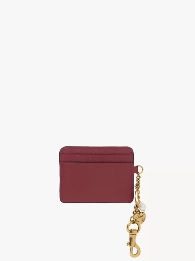 Etui na karty Chloé Charms ze skóry licowej Etui na karty Chloé Charms ze skóry licowej