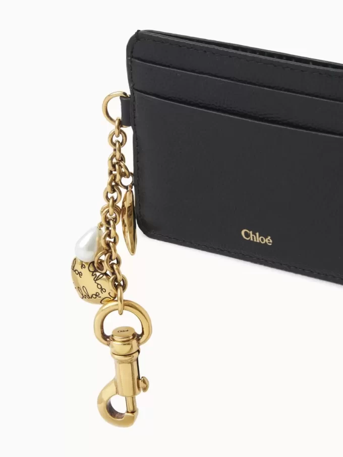 Etui na karty Chloé Charms ze skóry licowej Etui na karty Chloé Charms ze skóry licowej