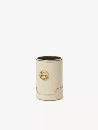Etui na perfumy z błyszczącej skóry