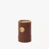 Etui na perfumy z błyszczącej skóry