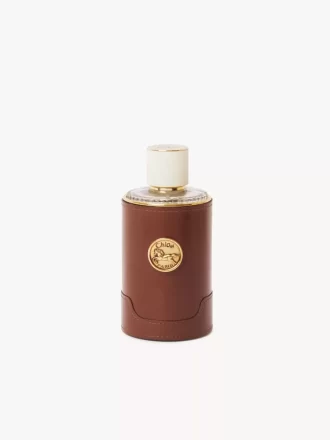Etui na perfumy z błyszczącej skóry
