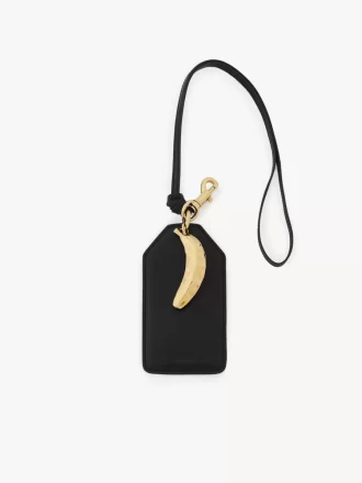Etykieta na banana z błyszczącej skóry