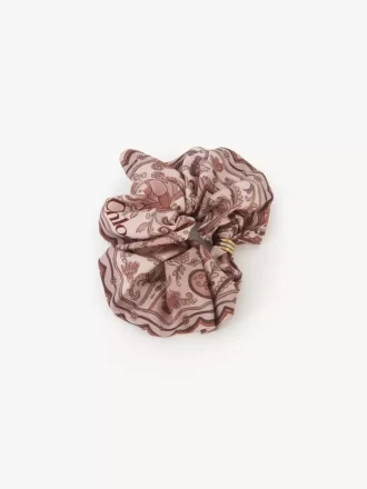 Gumka do włosów Chloé Paisley z jedwabnego skośnego materiału