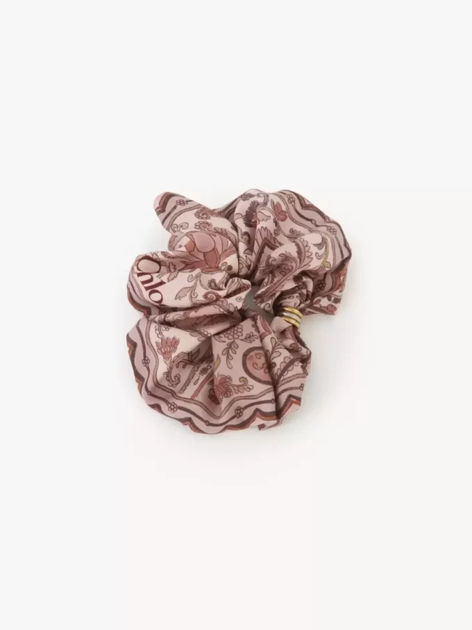 Gumka do włosów Chloé Paisley z jedwabnego skośnego materiału Gumka do włosów Chloé Paisley z jedwabnego skośnego materiału