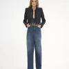 Jeansy z szerokimi nogawkami z denimu Jeansy z szerokimi nogawkami z denimu