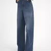 Jeansy z szerokimi nogawkami z denimu Jeansy z szerokimi nogawkami z denimu
