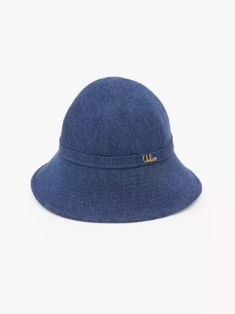 Kapelusz typu bucket hat Chloé Iconic z denimu