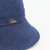 Kapelusz typu bucket hat Chloé Iconic z denimu